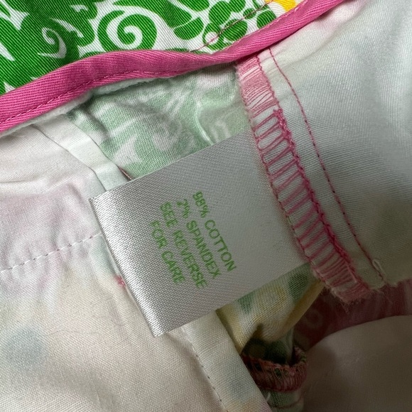 Lilly Pulitzer Crop Ankle Pants Sunny Lion AOP Women’s 8 - Picture 8 of 9